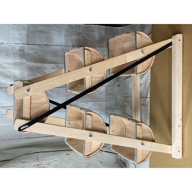 【ワイン樽】半切りディスプレイ樽　収納 5連(BD3N) | 