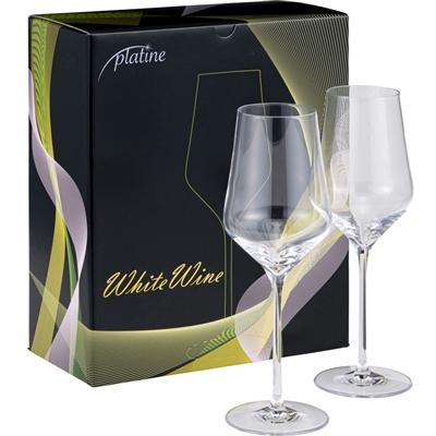 【Platine】 White Wine Glass 386ml x 2脚セット(G21793)★送料￥1,100-申し受けます | 