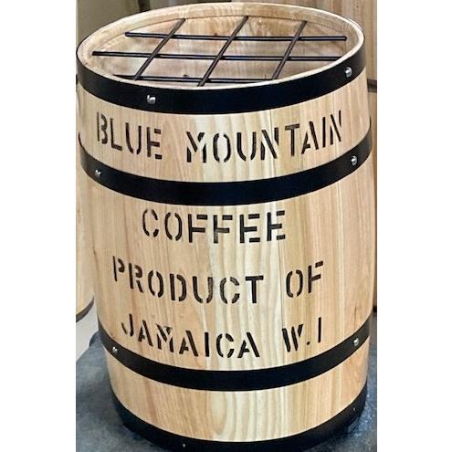 【コーヒー樽】樽型収納傘立てタイプ、ニス仕上げ（N) | 