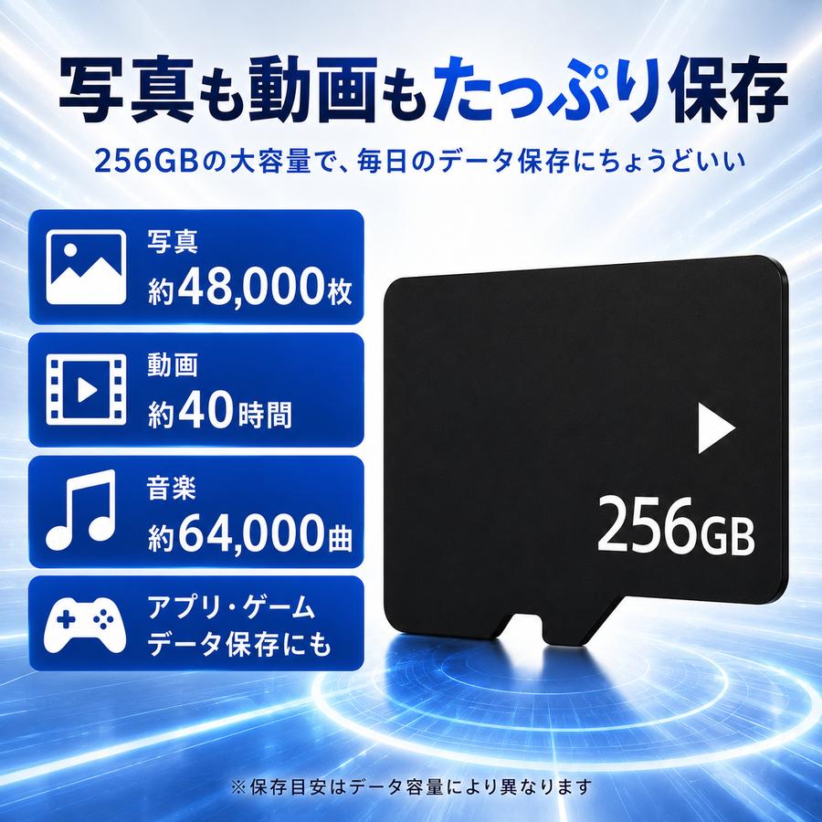 マイクロSDカード 256GB SDカード micro ニンテンドー スイッチ ドラレコ ドローン Nintendo Switch メモリー SDXC UHS-I U3 Class10 日本製 4K |  | 04