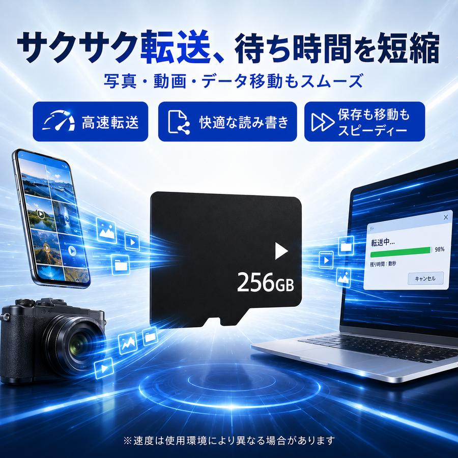 マイクロSDカード 256GB SDカード micro ニンテンドー スイッチ ドラレコ ドローン Nintendo Switch メモリー SDXC UHS-I U3 Class10 日本製 4K |  | 05