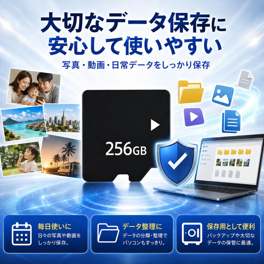 マイクロSDカード 256GB SDカード micro ニンテンドー スイッチ ドラレコ ドローン Nintendo Switch メモリー SDXC UHS-I U3 Class10 日本製 4K |  | 08