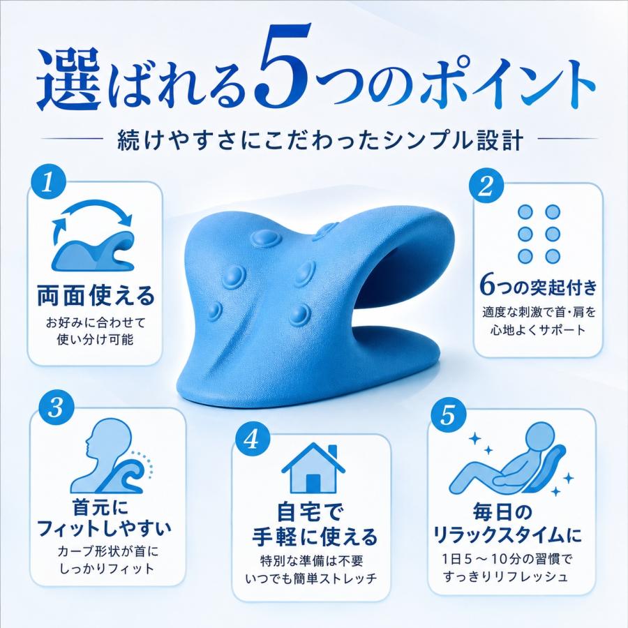 ストレートネック 枕 グッズ サポーター ストレッチ スマホ 首枕 ネックピロー 器具 サポート 首 クッション デスクワーク リラックス まくら 姿勢 |  | 10