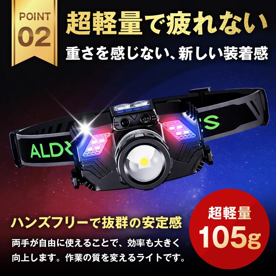 ヘッドライト 充電式 LED 最強ルーメン 5600ルーメン 釣り 自転車 アルミ製 センサー点灯 ズーム機能 作業 登山 軽量 ランプ 高輝度 小型 コンパクト 防水 防災 |  | 05