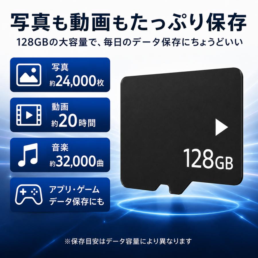 マイクロSDカード 128GB SDカード micro ニンテンドー スイッチ ドラレコ ドローン Nintendo Switch メモリー SDXC UHS-I U3 Class10 日本製 4K |  | 04