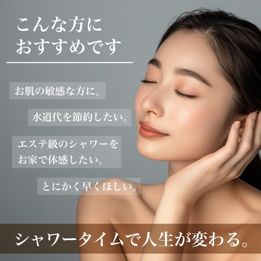 【4種アダプタ+1.5mホース付き】シャワーヘッド 節水 節水増圧 増圧 ナノバブル リファ ホース 手元止水 3段階切り替え アラミック マイクロバブル ホルダー |  | 04