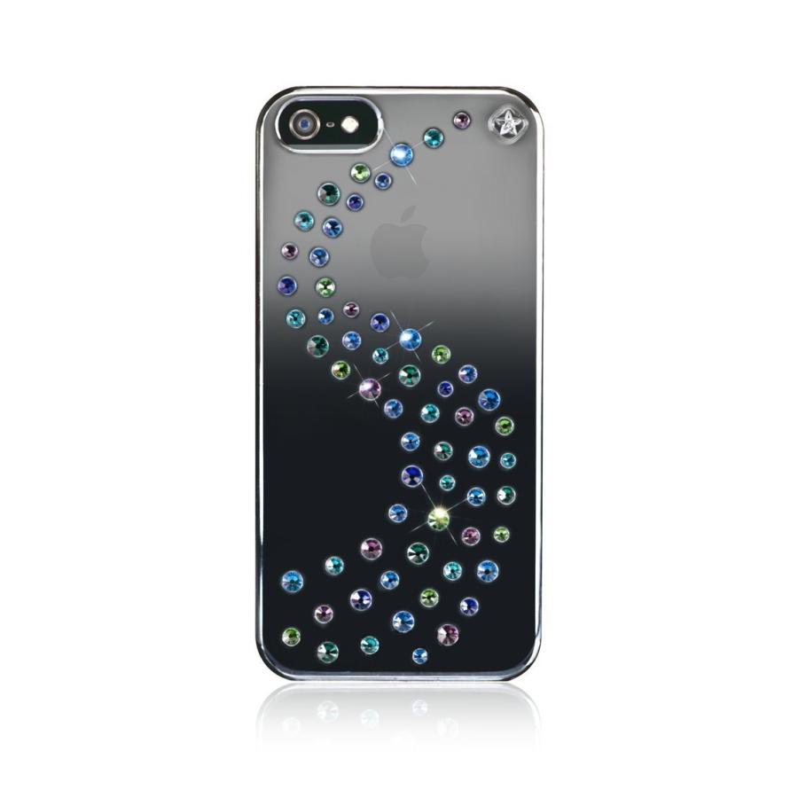 スマホケース カバー iPhoneSE(第一世代) 5 5s Bling My Thing スワロフスキー ブラック  星柄 スクリーンプロテクター クロス SWAROVSKI | 