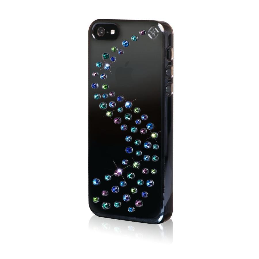 スマホケース カバー iPhoneSE(第一世代) 5 5s Bling My Thing スワロフスキー ブラック  星柄 スクリーンプロテクター クロス SWAROVSKI |  | 01
