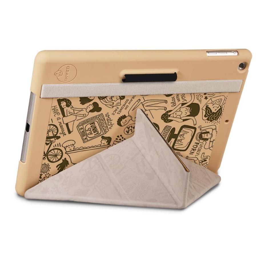タブレットケース カバー iPad Air （第1世代）OZAKI カーキ 茶 OZAKI iPad Air用ケース O!coat Slim-Y Relax for iPad Air Khaki カーキ OC113KH |  | 01