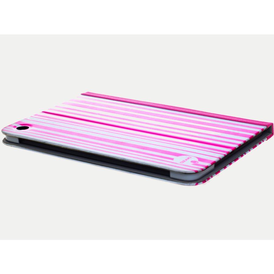 タブレットケース カバー iPad mini OZAKI ピンク ソフト ストライプ OZAKI [Apple(SoftBank/au) iPad mini専用] O coat Pattern iPad miniケース(ストライピー) |  | 02