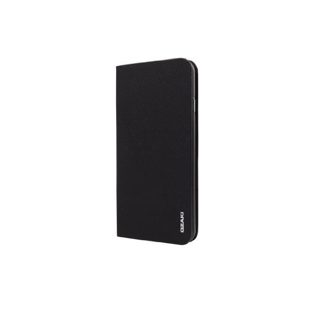 スマホケース カバー iPhone6 6s OZAKI ブラック 黒 手帳型 フリップ ポリカーボネート ハード OZAKI O!coat 0.3 + Folio case for iPhone 6 Black | 