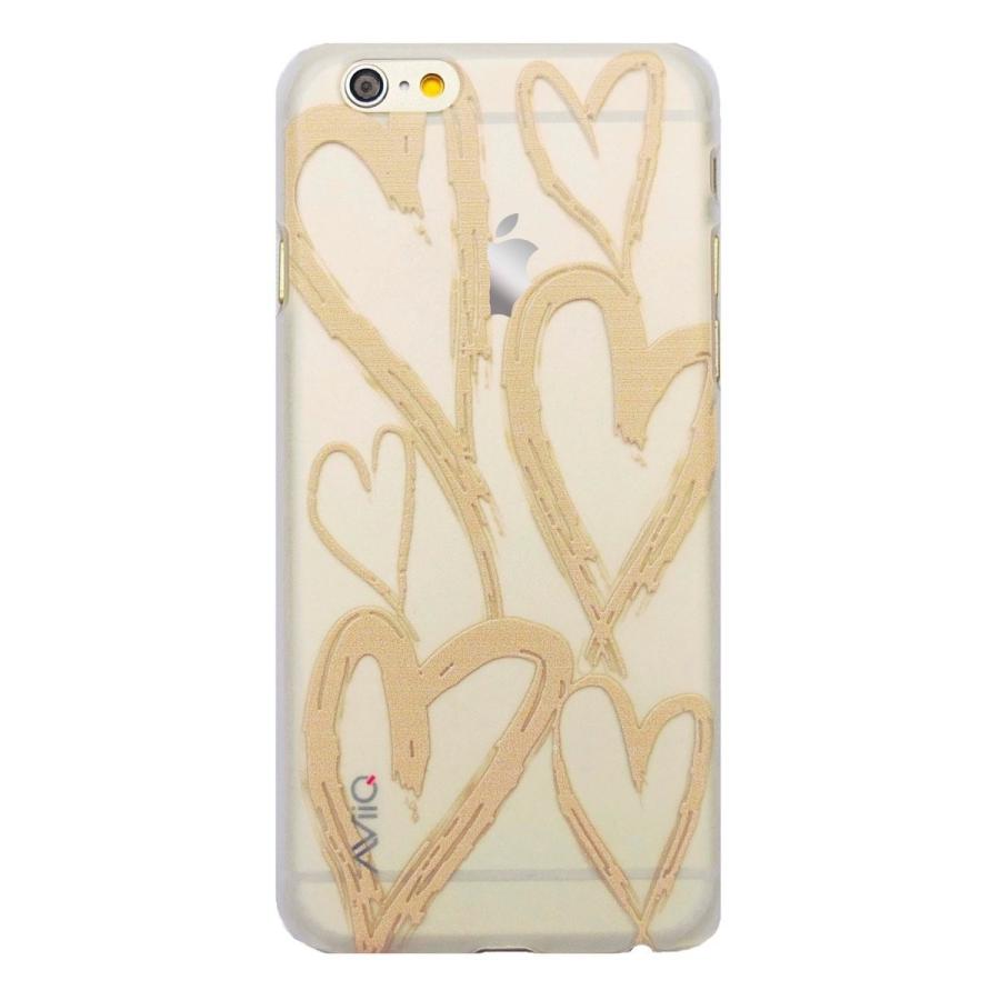スマホケース カバー iPhone6 6s AViiQ ゴールド 金 ジャケット ハート