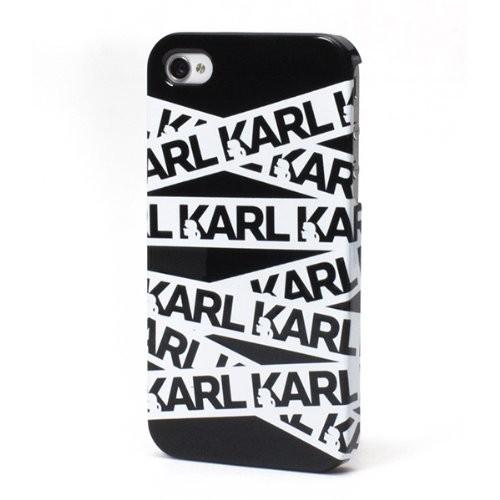スマホケース カバー iPhone 4s 4 CG Mobile Karl Lagerfeld Ribbon Collection ブラック 黒 ジャケット ポリカーボネート Hard Black｜sumacen
