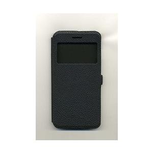 スマホケース カバー iPhone6Plus 6sPlus Bluevision ブラック 黒 手帳型 フリップ 合成皮革 PU レザー Slim Folio IC Card Case Black | 