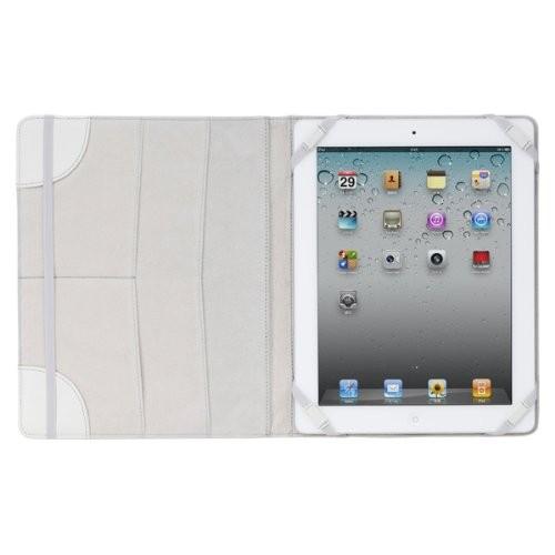 タブレットケース カバー iPad iPad 第3世代 3rd iPad 2 MacGizmo ホワイト 白 合成皮革 PU レザー レザーケース White iCross MG-ICIP2-WT |  | 01