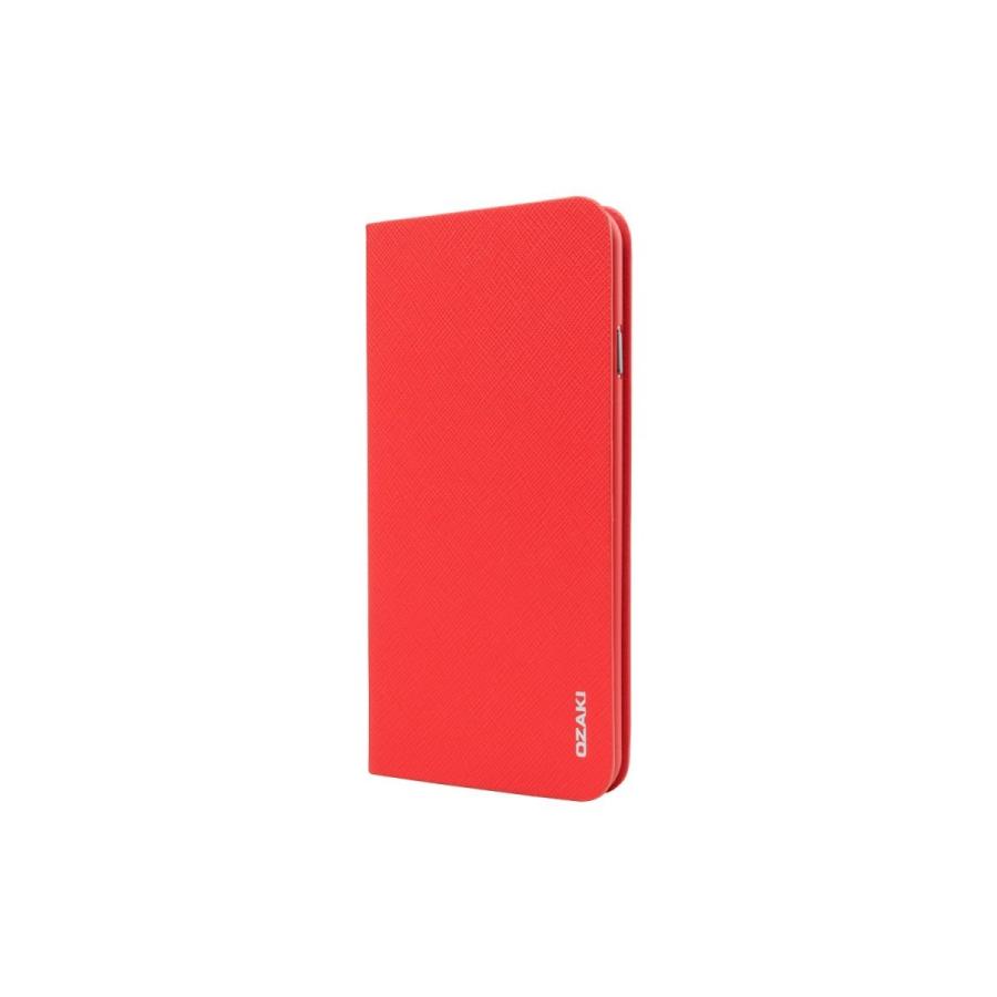 スマホケース カバー iPhone 6 6s OZAKI レッド 手帳型 フリップ ポリカーボネート O!coat 0.3 + Folio case Red 薄さ僅か0.3mmのウルトラスリムで超軽量 |  | 01