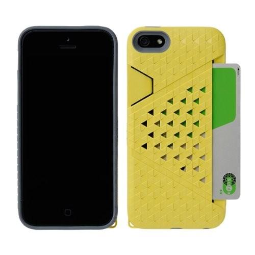 スマホケース カバー iPhoneSE(第一世代) 5 5s Bluevision イエロー 黄  カードスロット ポリカーボネート | 