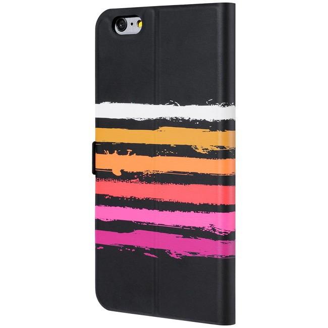 iChic Gear Little Marcel 手帳型ケース iPhone6SPlus  iPhone6Plus 5.5インチ ブラック Folio Paint Multi LMIP61F16 |  | 02