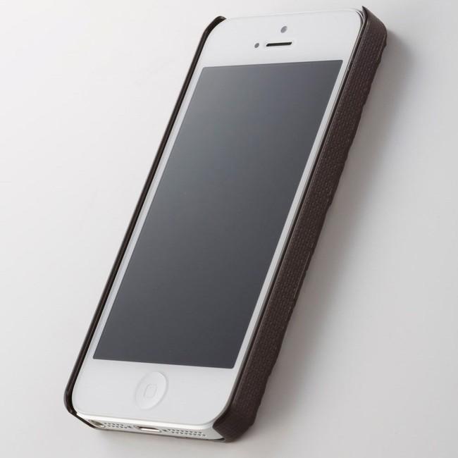 Simplism 次元シリーズ  iPhoneSE(第一世代) 5 5s (4インチ) 純日本製ケース・フィルムセット ラタンテクスチャー 黒茶色 TR-JGIP5-TKC |  | 01