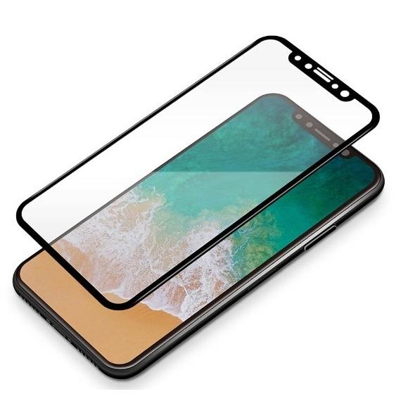 PGA iPhoneXs iPhoneX用 液晶保護ガラス 3D全面保護  3D湾曲ガラス ブラックフレーム PG-17XGL18 旭硝子製 |  | 01