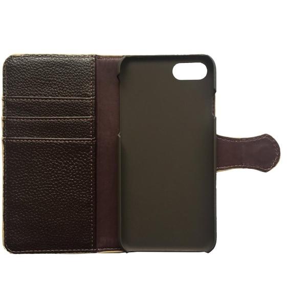在庫処分品 コズミックブルー iPhoneSE第2世代 iPhone7/8 （4.7インチ）ケース 手帳型 アメリカン 装飾雑貨 バイカラー ブラウン i7-BCBR-1079 |  | 02