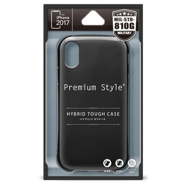 【在庫処分】PGA iPhoneX iPhoneXs (5.8インチ)  ケース カバー ハイブリッドタフケース ブラック タフな耐衝撃＆耐振動設計 PG-17XPT05BK |  | 01
