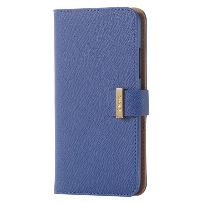 【在庫処分】 エレコム iPhoneX iPhoneXs (5.8インチ) ケース カバー 手帳型 PUレザー マグネットスナップ for Girl ネイビー PM-A17XPLFBNV | 