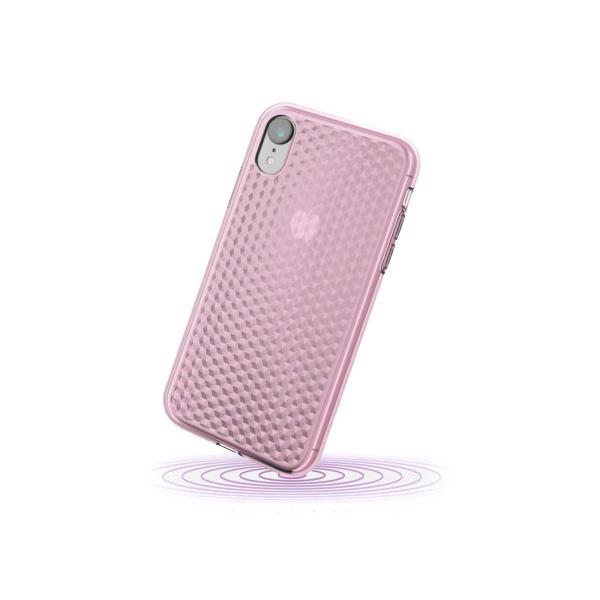 在庫処分品 エレコム iPhone XR ケース ピンク 衝撃に強いTPU素材 ダイヤモンドカット 【上品なカットライン】 PM-A18CUCJPN｜sumacen