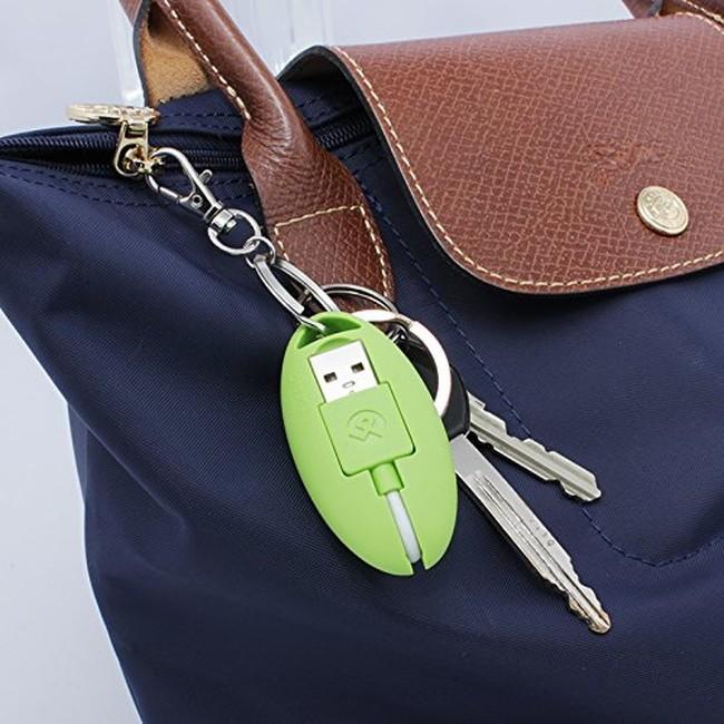 LEPLUS Compact microUSB Type-B Cable 「ケーブルを持ち歩く、新しいカタチ。」  ケーブル長さ5cm　グリーン LP-MUC005AGR |  | 03