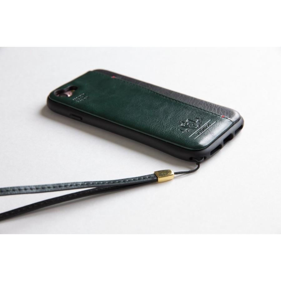 Natural design iPhone 8PLUS 7PLUS （5.5インチ） 衝撃吸収背面ケース FLAMINGO Blue カードホルダー付 フラミンゴ ブルー |  | 03