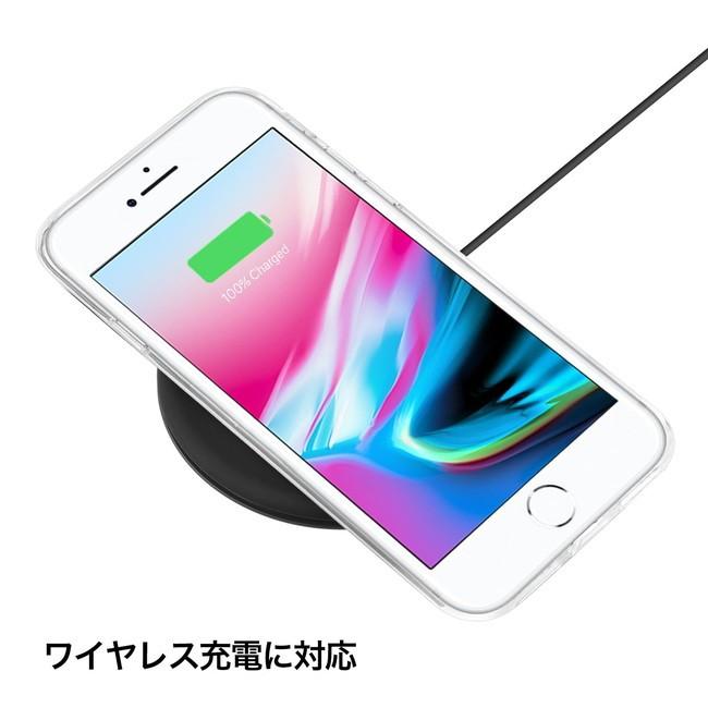 campino iPhoneSE第2世代 iPhone 8 / 7 ケース （4.7インチ）背面ガラス スリム クリア ワイヤレス充電対応CP-CL018-CLR |  | 02