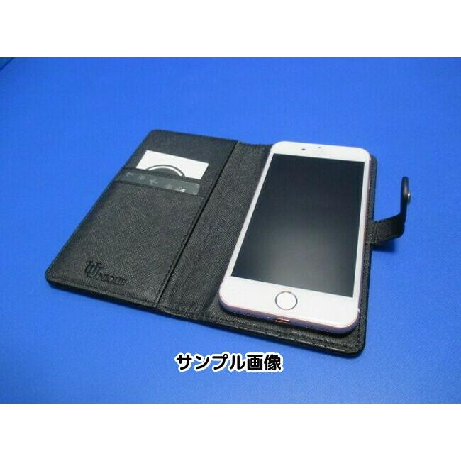 【在庫処分】UUNIQUE LONDON iPhoneSE第2世代 iPhone8 iPhone7 （4.7インチ）手帳型ケース ブラック PUレザー スライド式ケースＭサイズ |  | 08