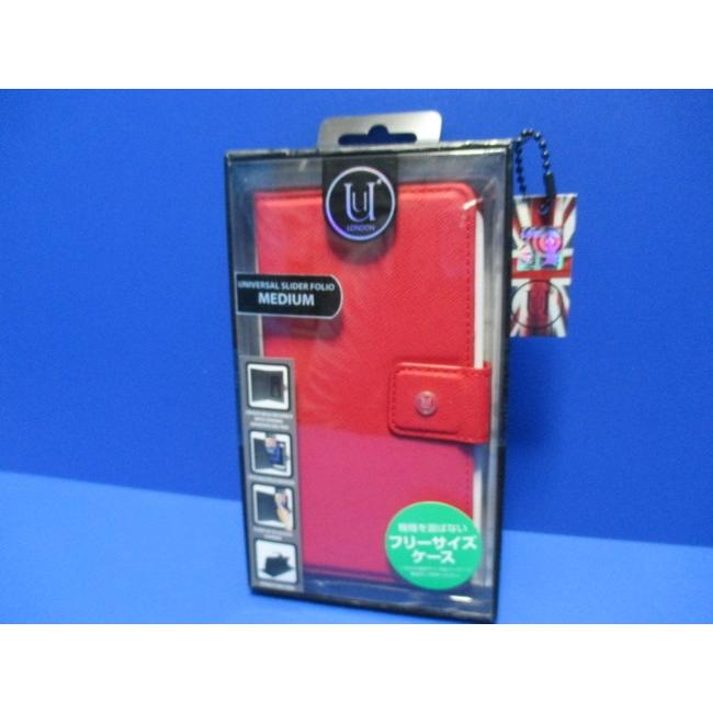 【在庫処分】UUNIQUE LONDON iPhoneSE第2世代 iPhone8 iPhone7 iPhone6 6s（4.7インチ）手帳型ケース レッド PUレザー スライド式ケースＭサイズ | 