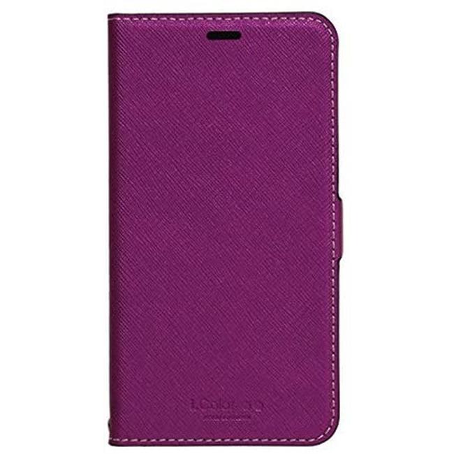 NATURAL design iPhoneX Xs (5.8インチ) 手帳型 ケース iColor Purple 