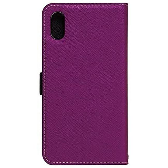 NATURAL design iPhoneX Xs (5.8インチ) 手帳型 ケース iColor Purple 