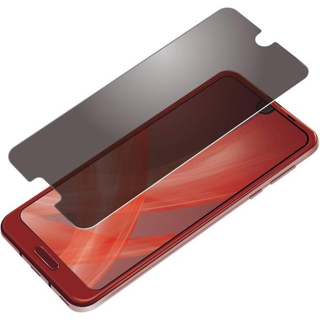 PGA PremiumStyle  AQUOS R2用 液晶保護フィルム  覗き見防止 アンチグレア加工 指滑りもさらさら PG-AQR2MB01 |  | 02