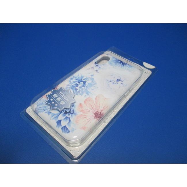 【在庫処分】コラボーン COLLABORN iPhoneXS X  (5.8インチ）ケース フラワー ホワイト デザイン タフケース  耐衝撃 | 