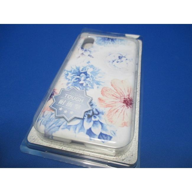 【在庫処分】コラボーン COLLABORN iPhoneXS X  (5.8インチ）ケース フラワー ホワイト デザイン タフケース  耐衝撃 |  | 03