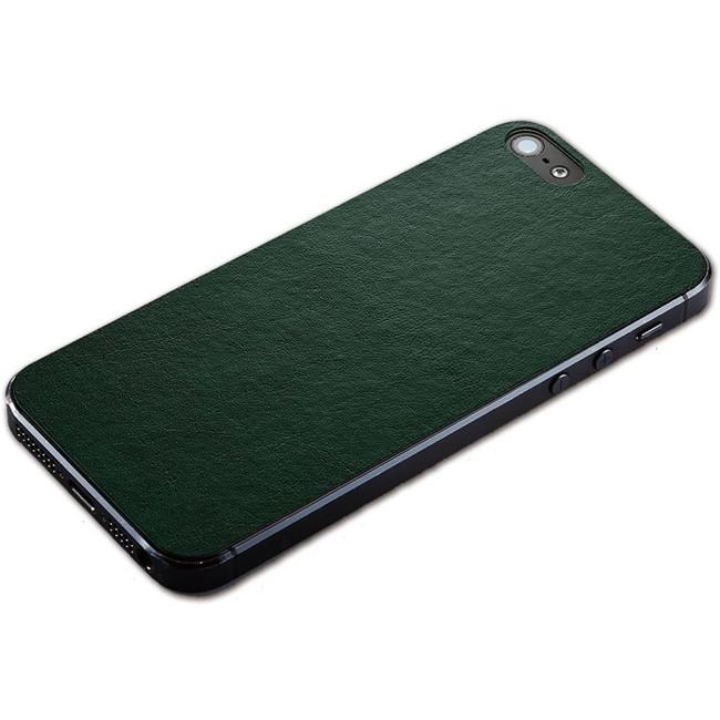 在庫処分 Simplism  iPhoneSE（第1世代）iPhone 5 / 5C 背面保護  テクスチャー 背面シート エコレザー グリーン  TR-PFIP13-LTGR | 