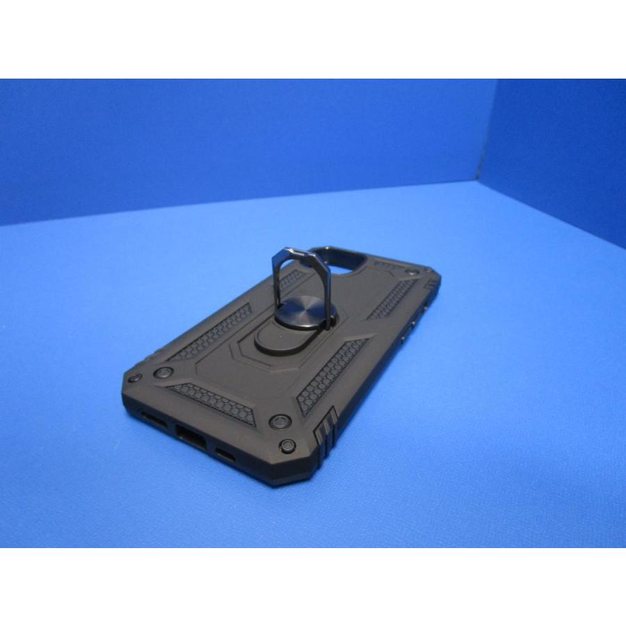 在庫処分 iPhone13mini 5.4インチ  スマホリング一体型 ケース カバー フィンガーリング一体型 ブラック |  | 04