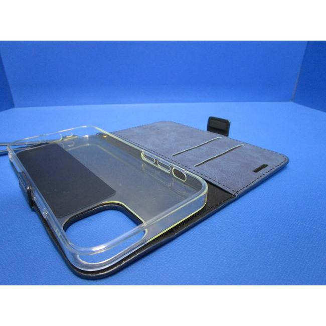 在庫処分 SIMPLE SUEDE iPhone12mini (5.4インチ)  手帳型 ケース  ブルー 上品質PUレザー  ストラップ付属 スタンド機能 カードポケット |  | 05