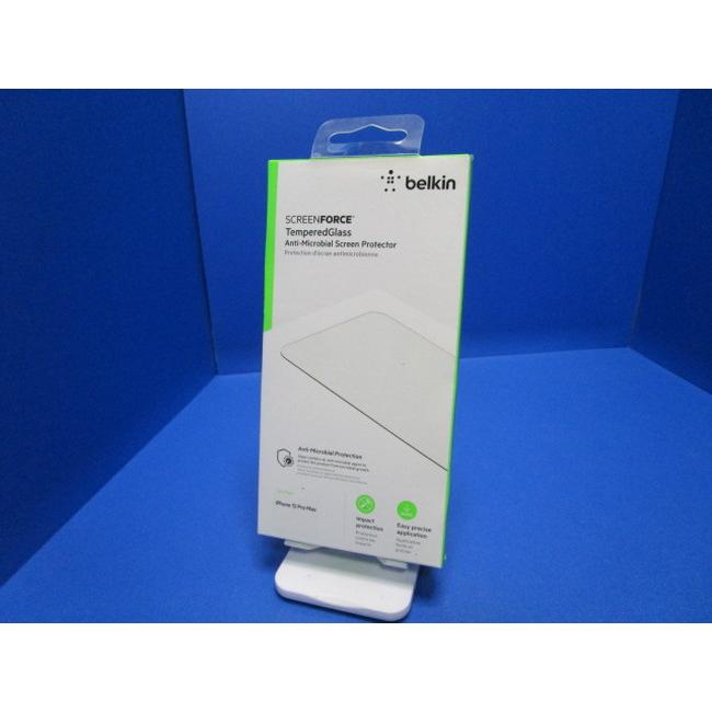 Belkin ベルキン iPhone 12 Pro Max 用  保護ガラスフィルム 強化ガラス 抗菌 OVA023zz-A | 