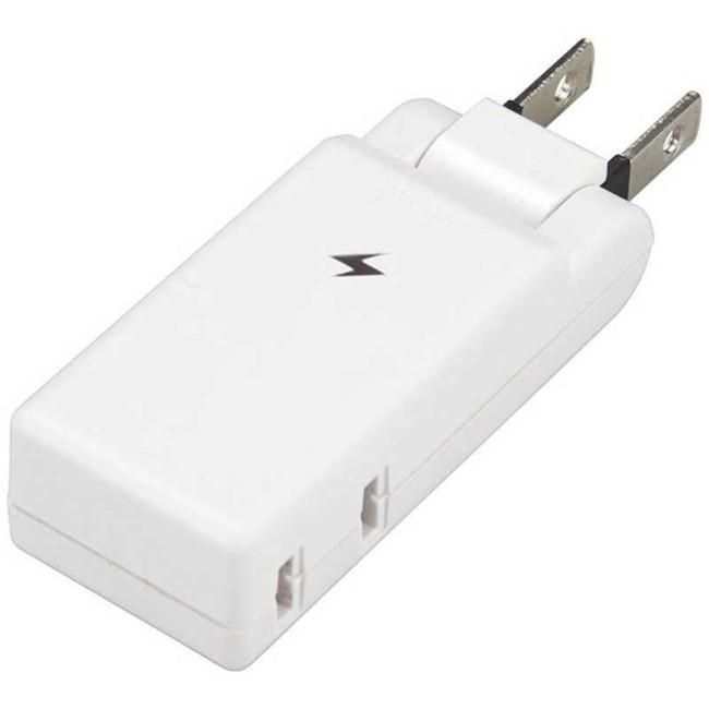 YAZAWA ヤザワ 雷ガード付極小コーナータップ 2個口 ホワイト Y02CMK200WH 電源タップ 16835 スマホセントラル