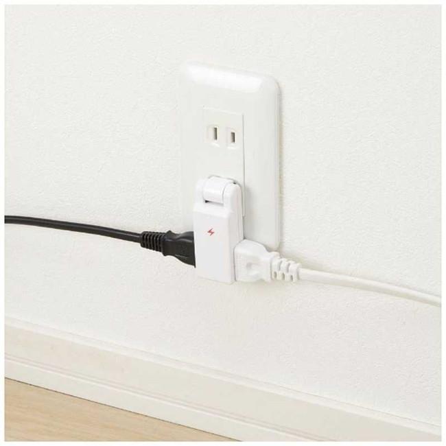 YAZAWA ヤザワ 雷ガード付極小コーナータップ 2個口 ホワイト Y02CMK200WH 電源タップ 16835 スマホセントラル