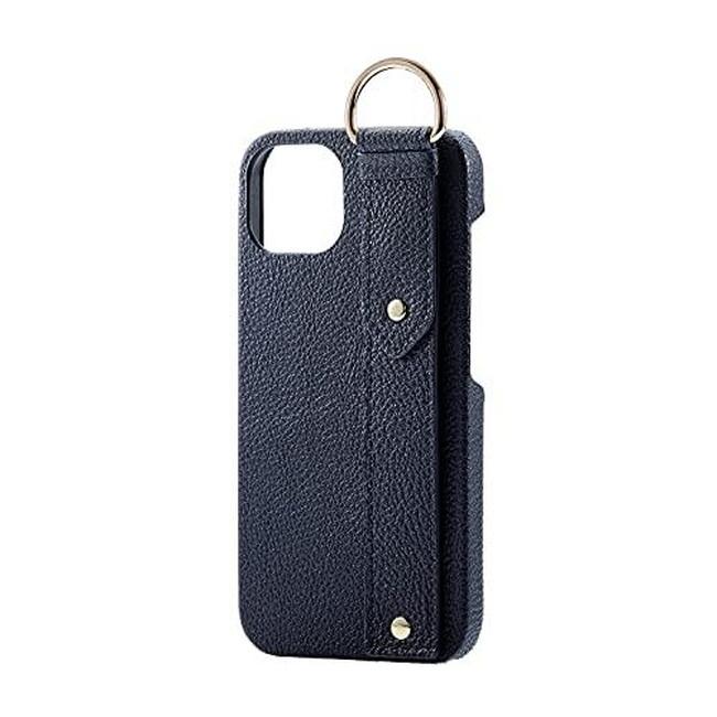 ELECOM エレコム イタリアブランド/CORONET社製 PUレザー iPhone 13 ケース オープン  RICERCA(Coronet)  ロイヤルネイビー PM-A21BPLOILNV |  | 04