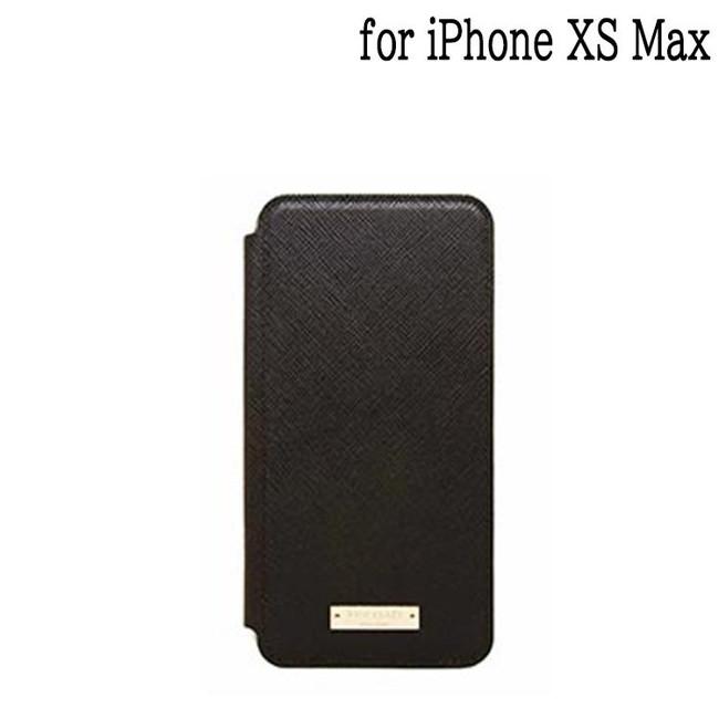kate spade NEW YORK iPhoneXS MAX ブックタイプケース ブラック 手帳