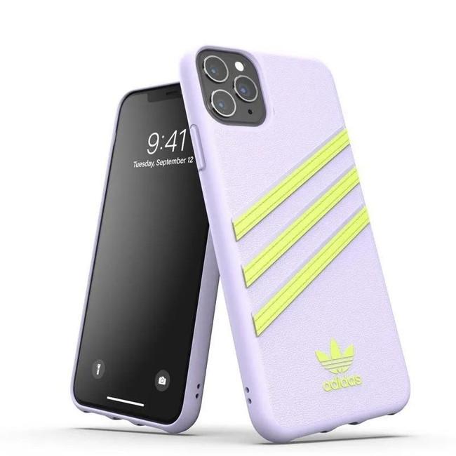 adidas アディダス adidas Originals  iPhone 11 Pro Max ケース カバー スマホケース  耐衝撃  SAMBA サンバ パープルティント　イエロー |  | 01