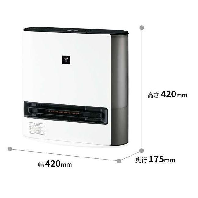 SHARP（シャープ） 加湿付電気ファンヒーター ブラウン系 HX-PK12-T
