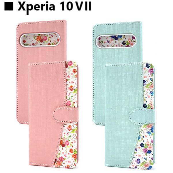 xperia 10 vii v iv ケース 手帳型 1v スマホケース 花柄 ストラップ so-52f sog16 a502so sog11 so-52d a302so so-52e sog14 手帳 エクスペリア10 かわいい |  | 06