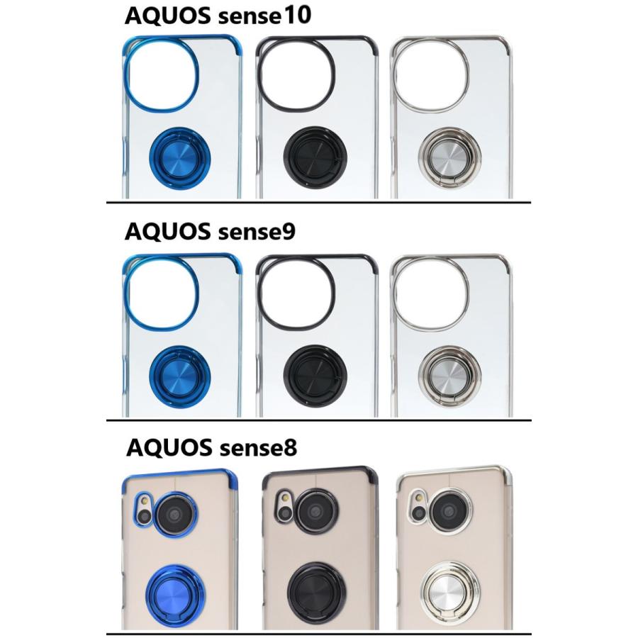 aquos sense9 sense10 sense8 ケース リング sense7 スマホケース クリア sense6s  sense4 lite basic sense5g アクオスセンス10 アクオスセンス9 透明 |  | 11